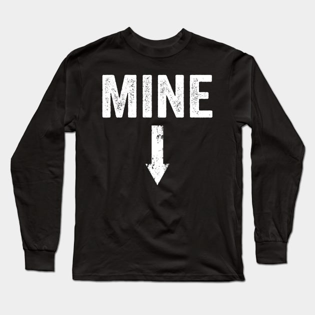 Mine Down Arrow Pro Choice Pro Abortion Long Sleeve T-Shirt by Simpsonfft